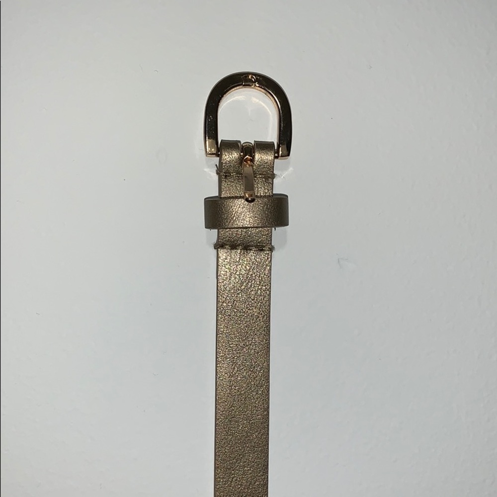Gold skinny belt
